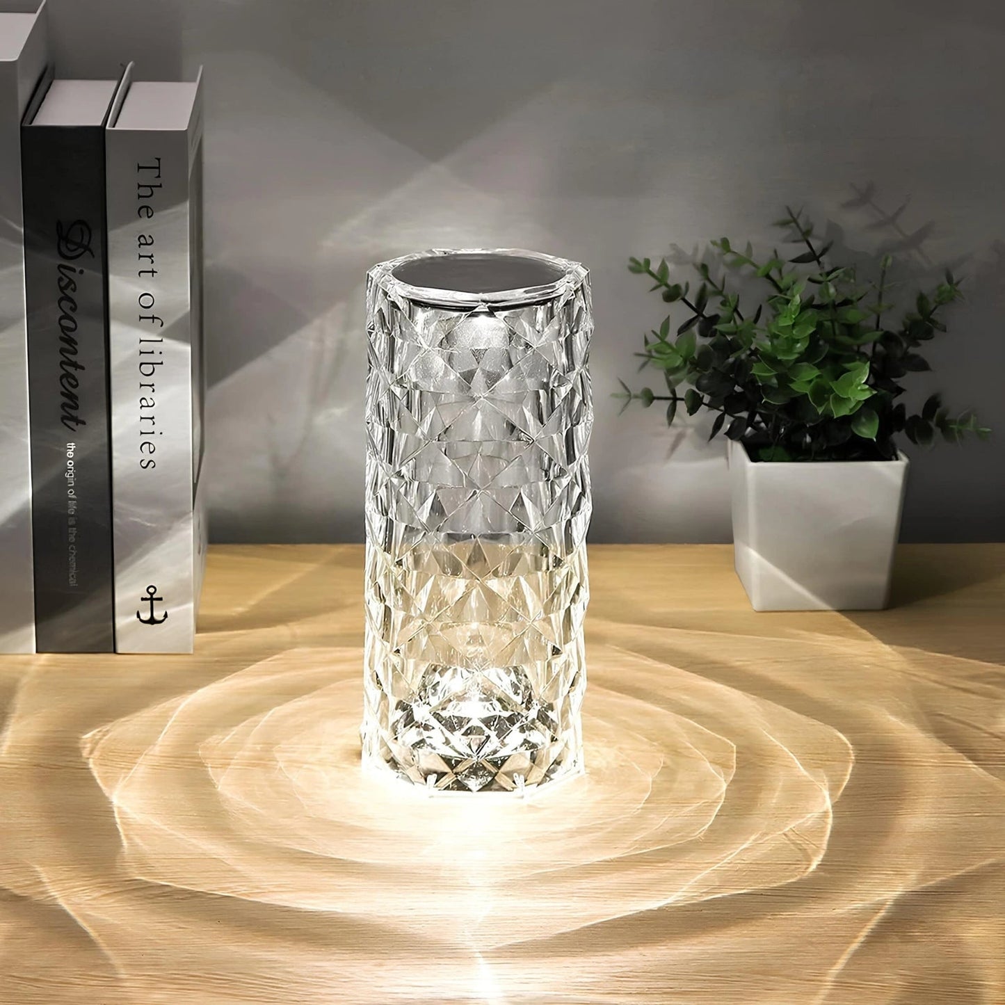 Funkelnde Kristall Touch Tischlampe Modernes Design - Image 6