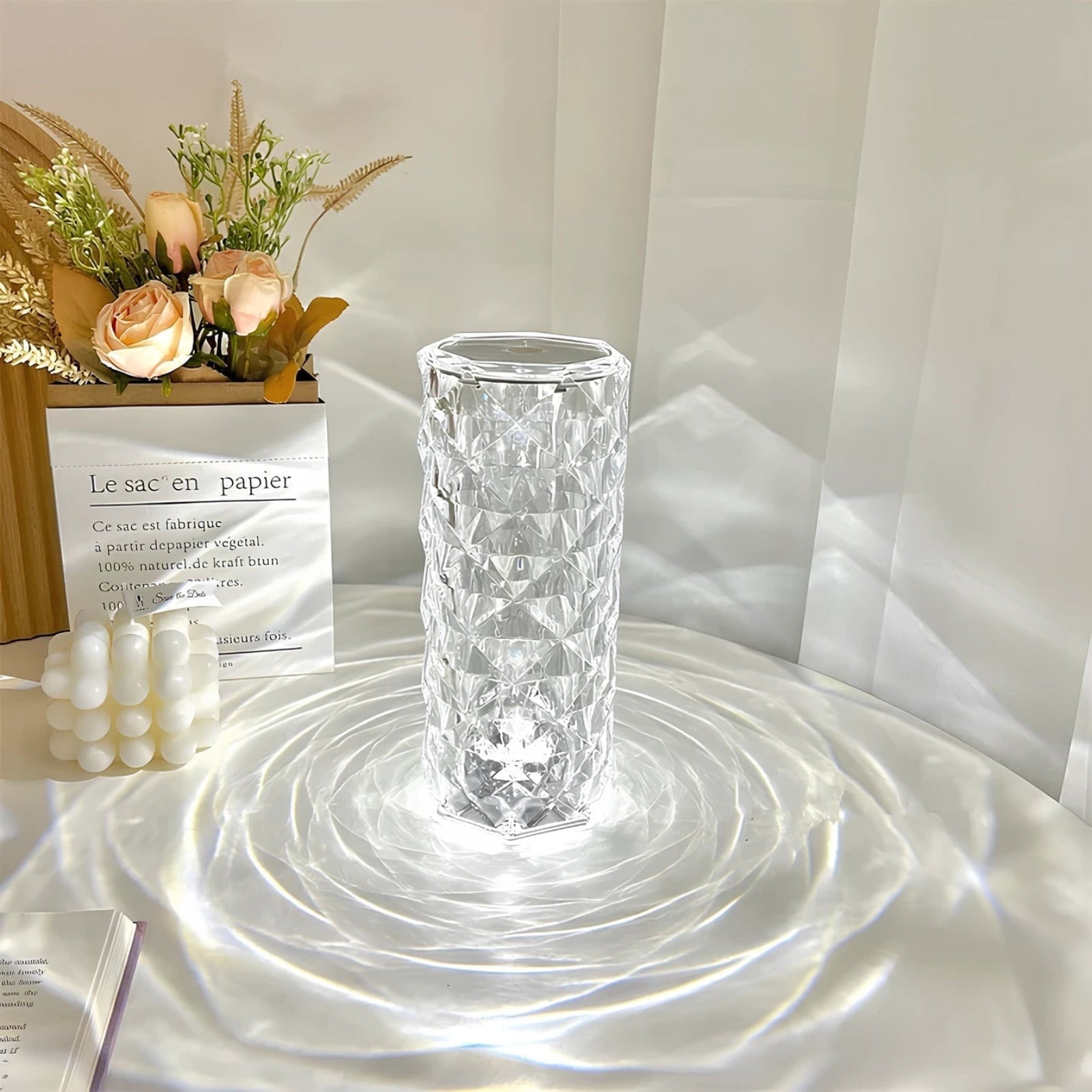 Funkelnde Kristall Touch Tischlampe Modernes Design - Image 8