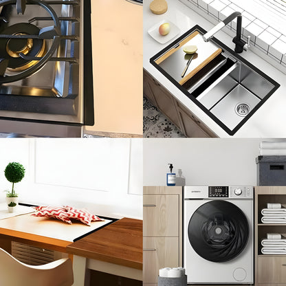 Küchen Spaltabdeckung Edelstahl Herdabdeckung