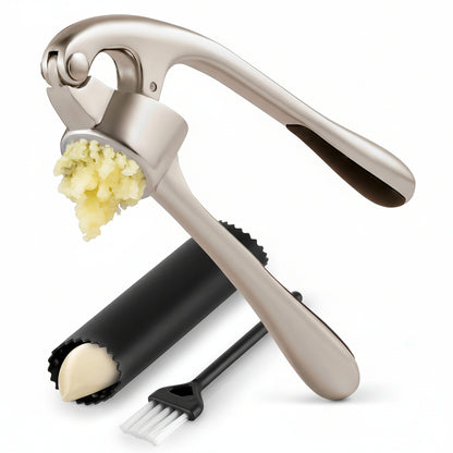 Garlic Press Set Stainless Steel Chopper Kitchen Tool