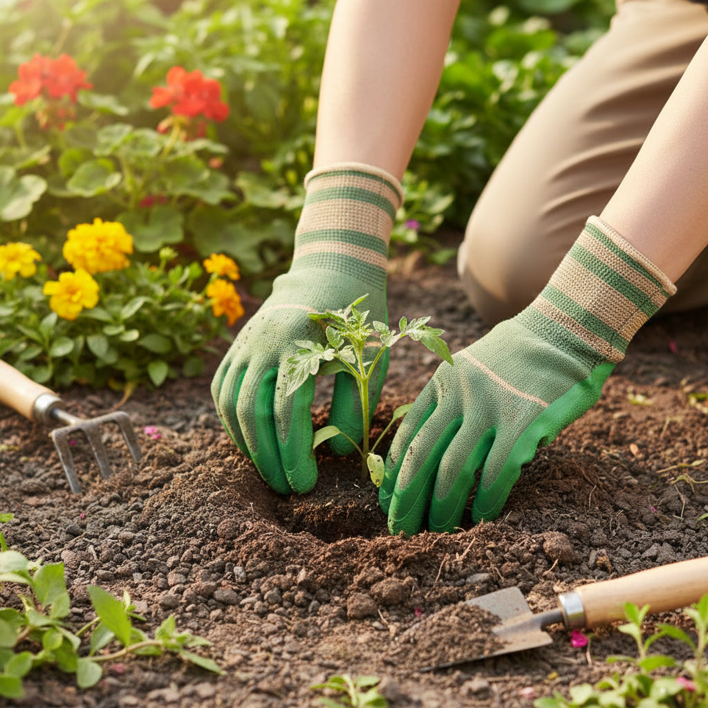 Gartenhandschuhe Rutschfest Atmungsaktiv Fünf Finger - Image 2