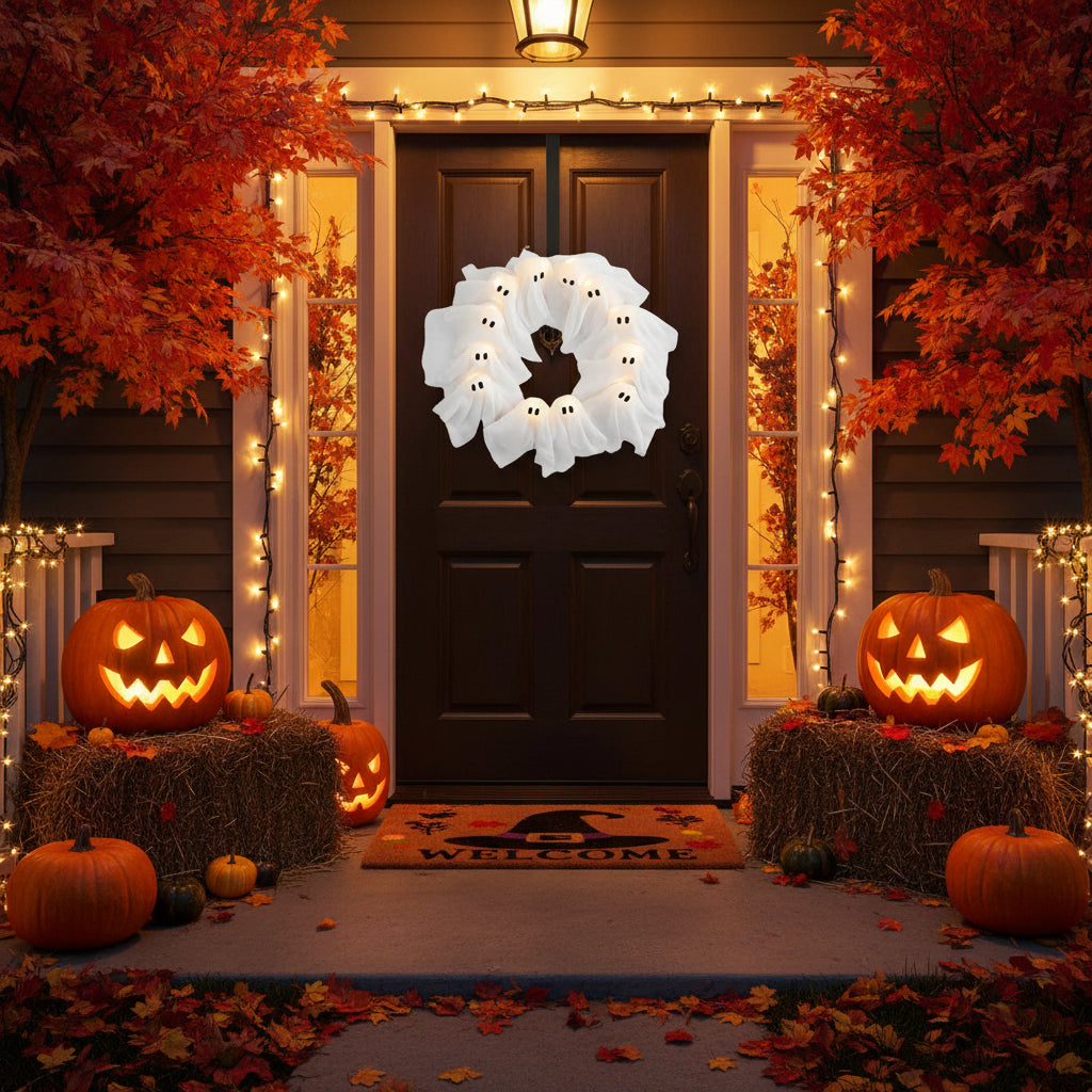 Geister Halloweenkranz Festliche Dekoration - Image 4