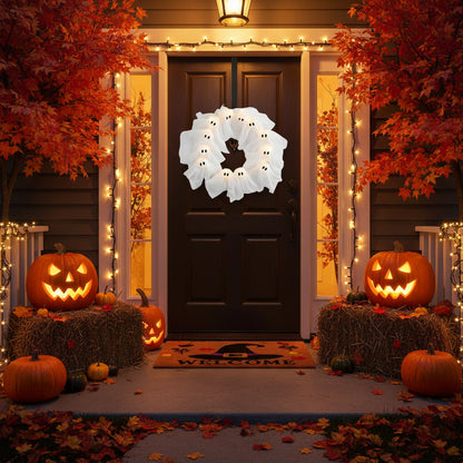 Geister Halloweenkranz Festliche Dekoration - Image 4