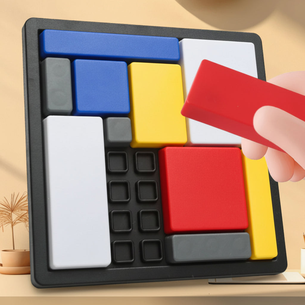 Wood Block Puzzle Geometry Toy Educational Building Blocks