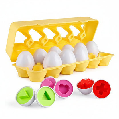 Childrens Toy Eggs Geometric Learning Game Sorting Game Shapes