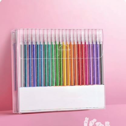 Gel Pens Glitter Multicolour Drawing Writing School Set