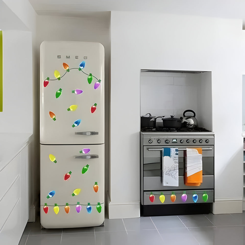 Weihnachts Deko Magnetische Glühbirnen Aufkleber