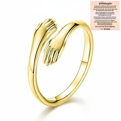 Adjustable Ring Women Hug Design Gift Jewellery