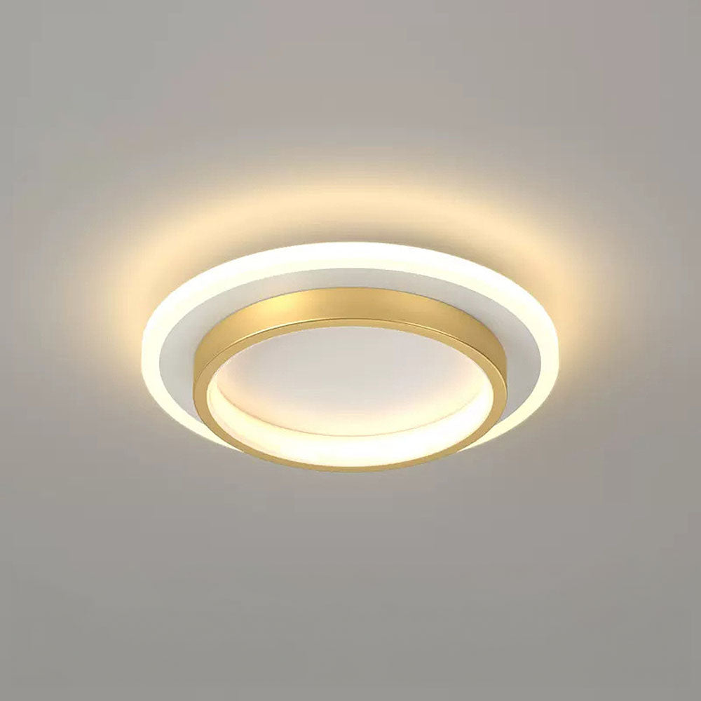 Plafoniera Moderna Metallo Acrilico Lampada Soffitto Rotonda