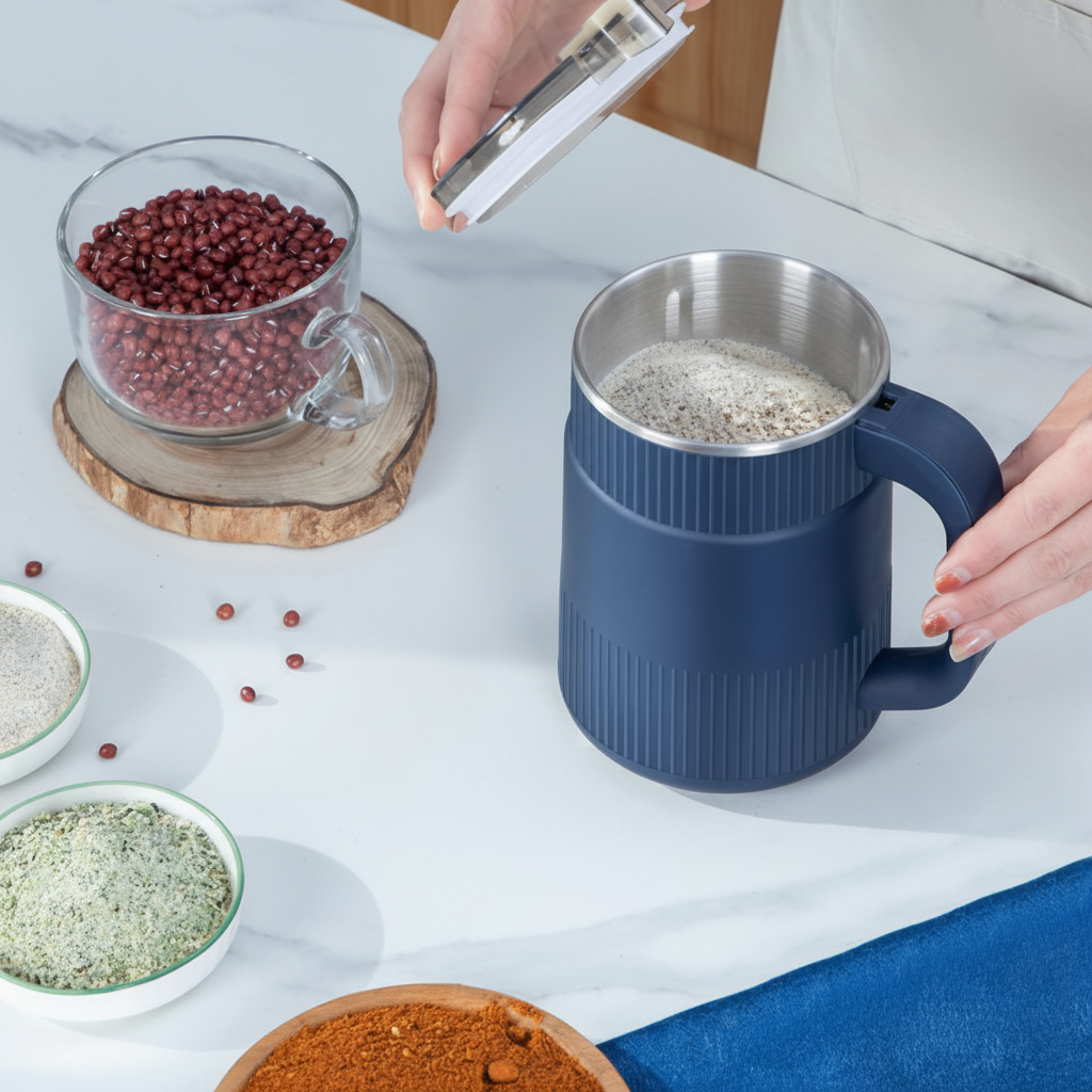 Portable Electric Coffee and Grain Grinder – Portable Grain Mill for Healthy Baking with Easy Cleaning Design - Image 6