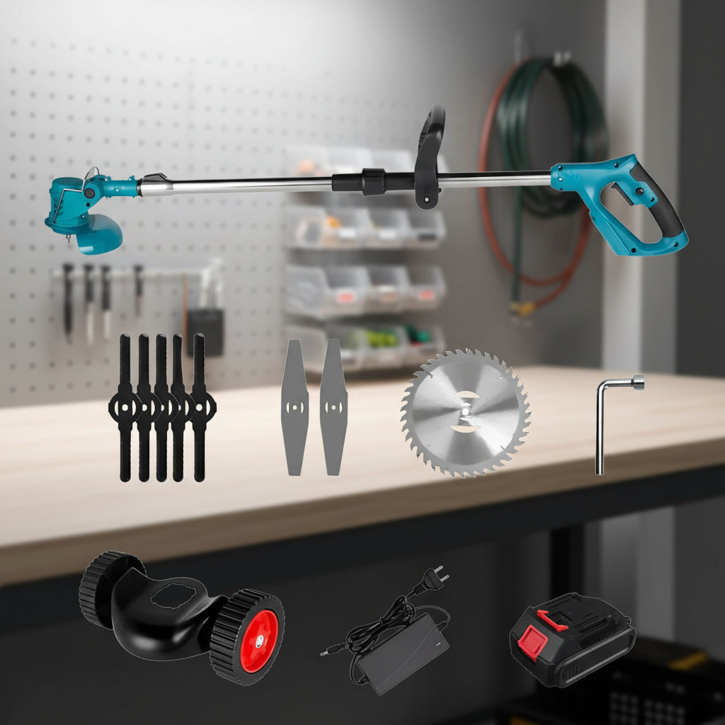 Rasentrimmer Kabellos Klappbar Elektrisch Garten Trimmer
