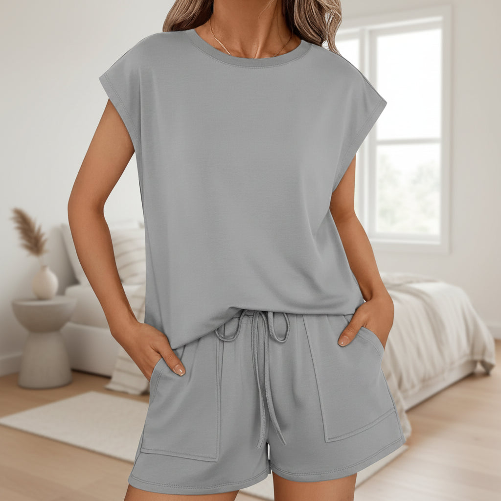 Abbigliamento Donna Estate Completo Due Pezzi Casual Leggero Moda