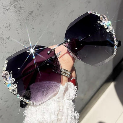 Occhiali Da Sole Donna Senza Montatura Protezione UV Moda