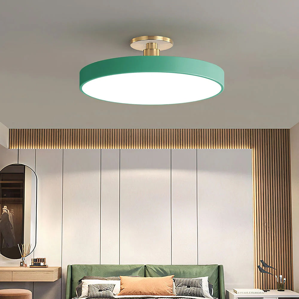 Lámpara de techo LED redonda moderna para pasillo y sala de estar