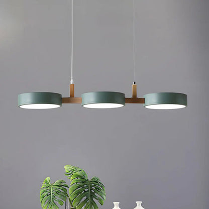 Lampe suspendue moderne en métal cylindre lampe de plafond minimaliste