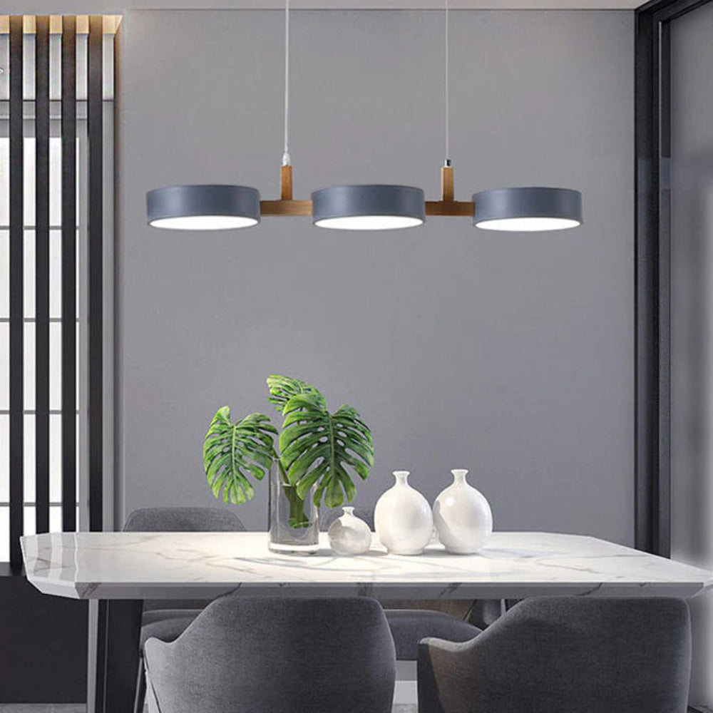 Lampe suspendue moderne en métal cylindre lampe de plafond minimaliste