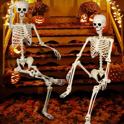 Figura decorativa de esqueleto de plástico para Halloween