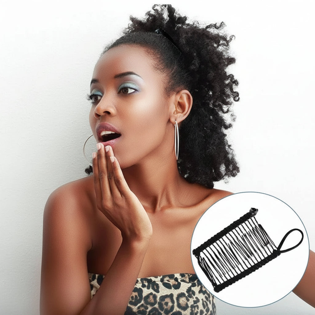Fermaglio per capelli retrò elasticizzato stile vintage molletta elastica per capelli donna