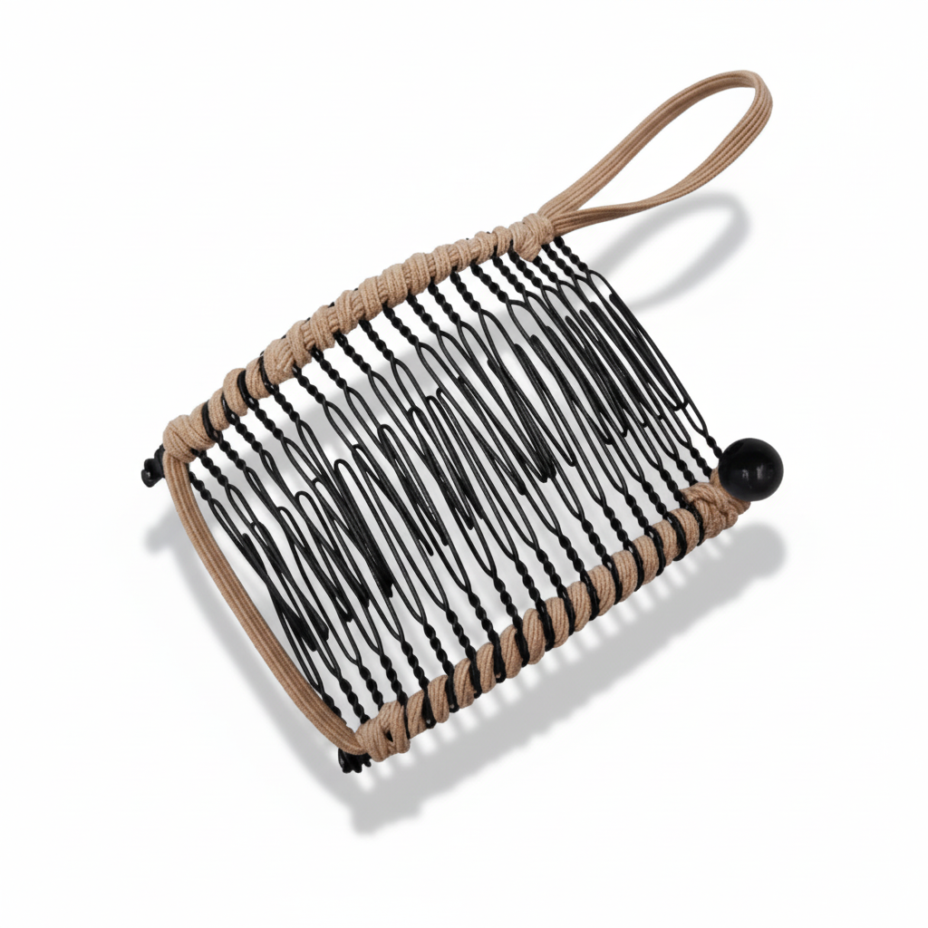 Fermaglio per capelli retrò elasticizzato stile vintage molletta elastica per capelli donna