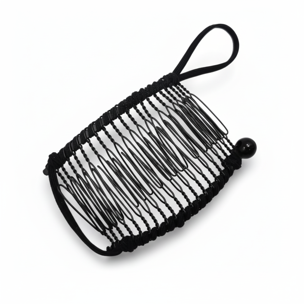 Fermaglio per capelli retrò elasticizzato stile vintage molletta elastica per capelli donna