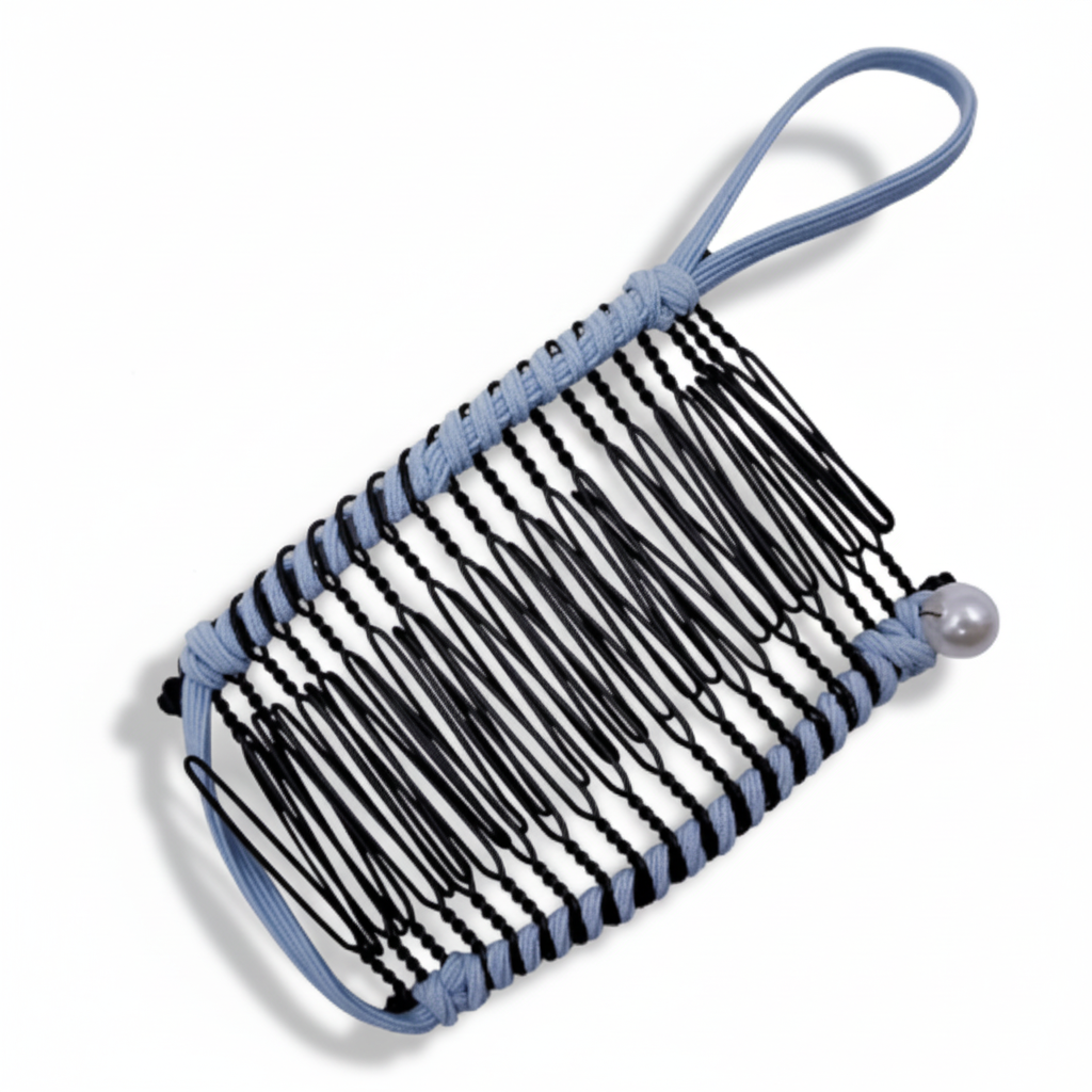 Fermaglio per capelli retrò elasticizzato stile vintage molletta elastica per capelli donna