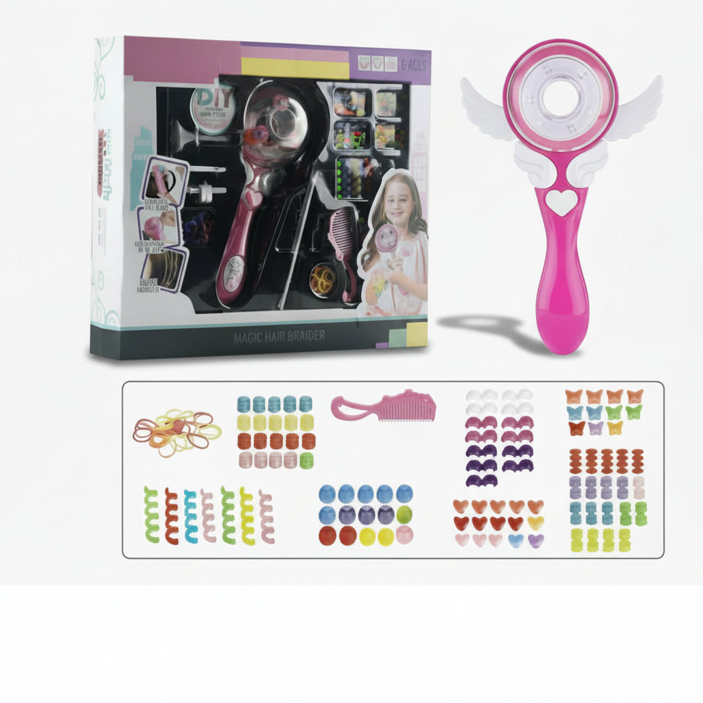 Kinder DIY Haarflechter Set Haarstyling Flechtgerät Mädchen