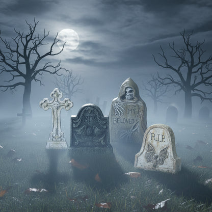 Halloween Accessoires Grabstein Dekoration Gruselfiguren - Image 5