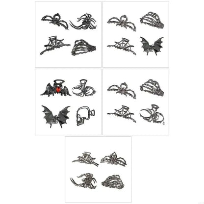 Halloween Accessoires Haarspangen Spinnen Netz - Image 1