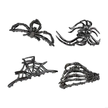 Halloween Accessoires Haarspangen Spinnen Netz - Image 11