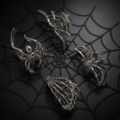 Halloween Accessoires Haarspangen Spinnen Netz - Image 2