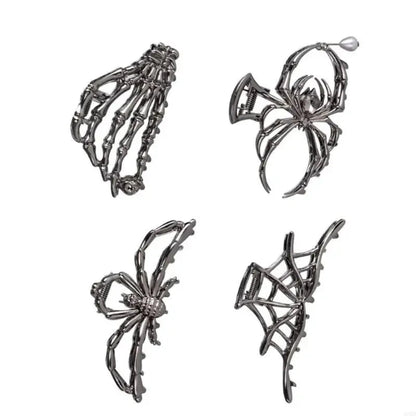Halloween Accessoires Haarspangen Spinnen Netz - Image 5