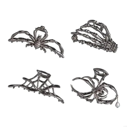 Halloween Accessoires Haarspangen Spinnen Netz - Image 7