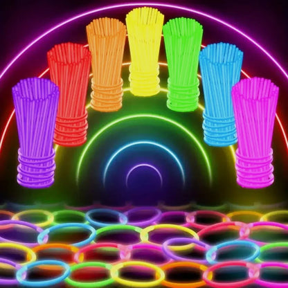 Halloween Accessoires Leuchtstäbe Glowsticks Partybedarf - Image 3