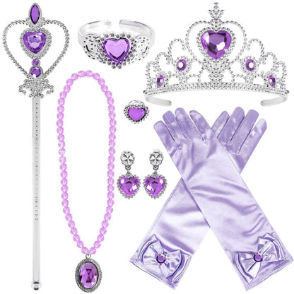 Halloween Accessoires Prinzessinnen-Kostümset Krone Schmuck - Image 3