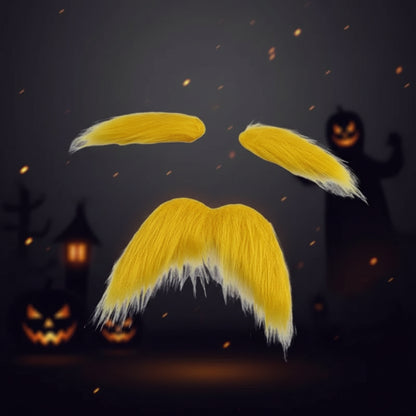 Halloween Accessoires Schnurrbart Augenbrauen Kostümset - Image 3