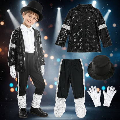 Halloween Costumes Kinder Pailletten Show Outfit - Image 1