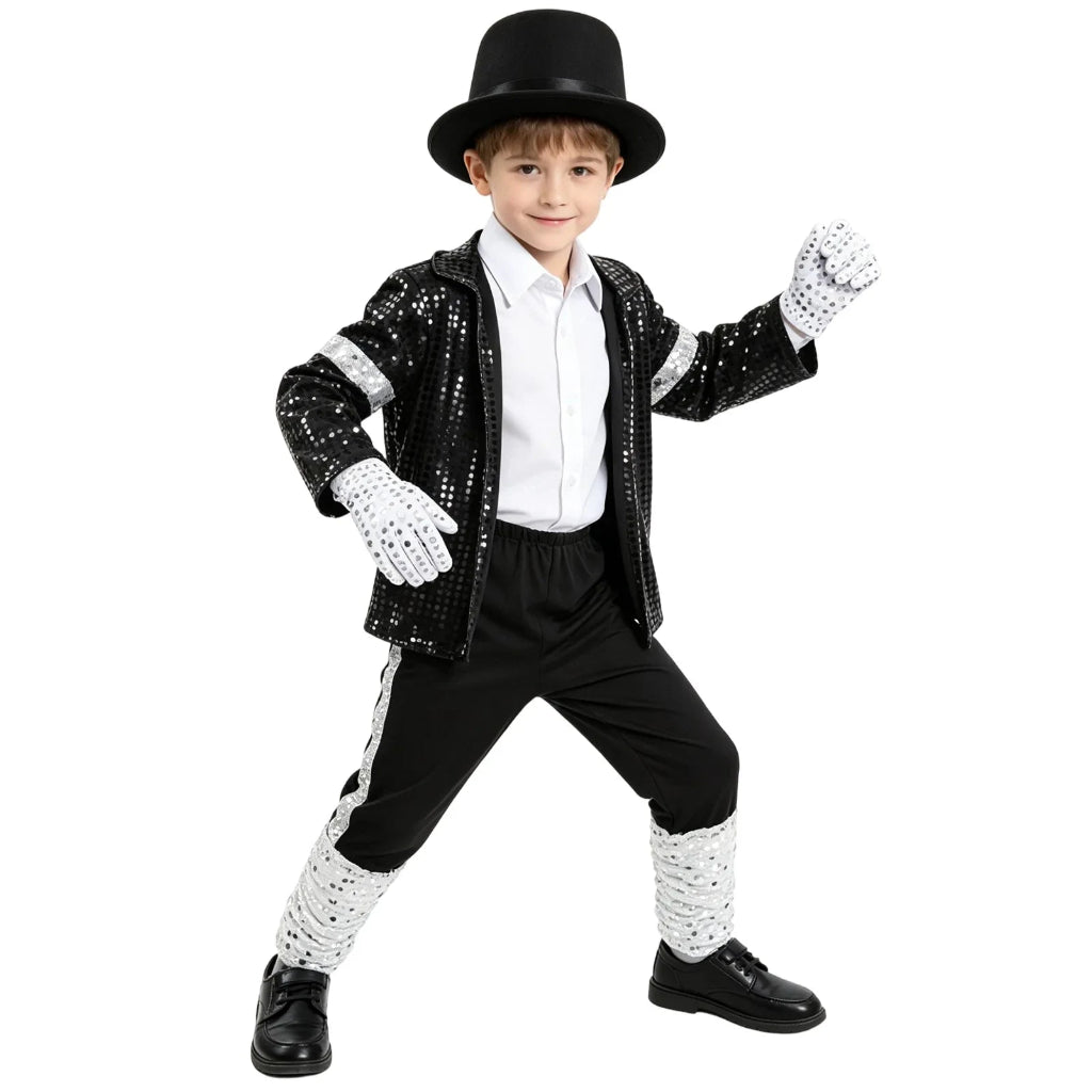 Halloween Costumes Kinder Pailletten Show Outfit - Image 4