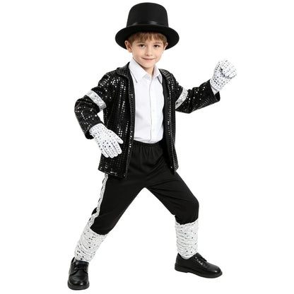 Halloween Costumes Kinder Pailletten Show Outfit - Image 4