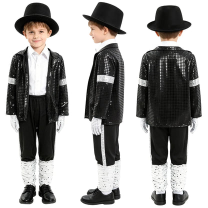 Halloween Costumes Kinder Pailletten Show Outfit - Image 5