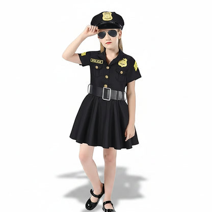 Halloween Costumes Polizei Mädchen Kleid Karneval - Image 6