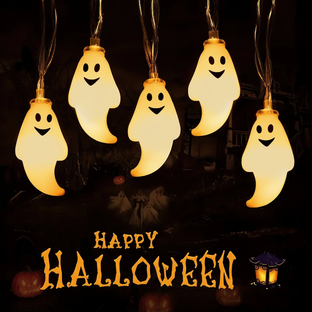 Halloween Decorations Lichterkette Geisterlichter - Image 1