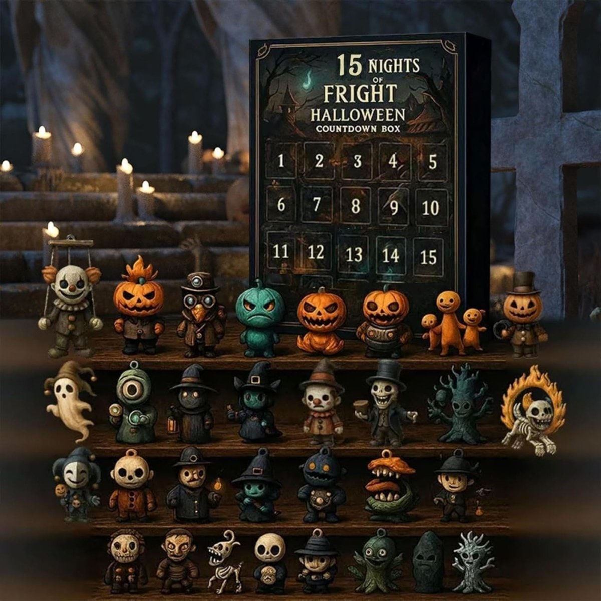 Halloween Dekoration Adventskalender Gruselfiguren - Image 2