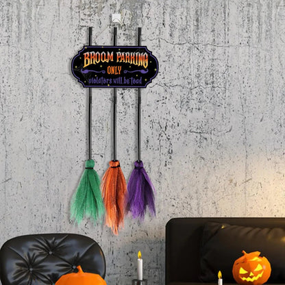 Halloween Dekoration Besen Parkplatzschild Lustige - Image 8