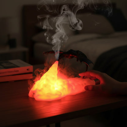 Halloween Dekoration Drachen Nachtlicht LED Feuer Lampe - Image 1
