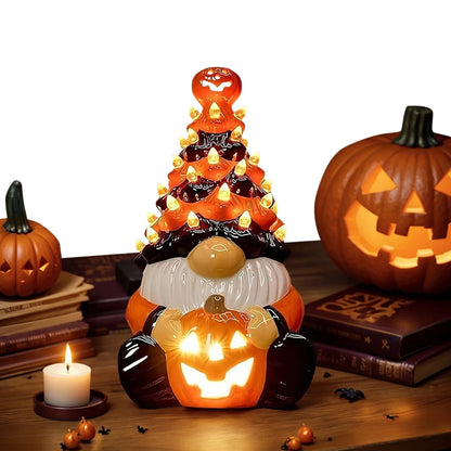 Halloween Dekoration Gartenzwerg Statue Leuchtendes Design - Image 1