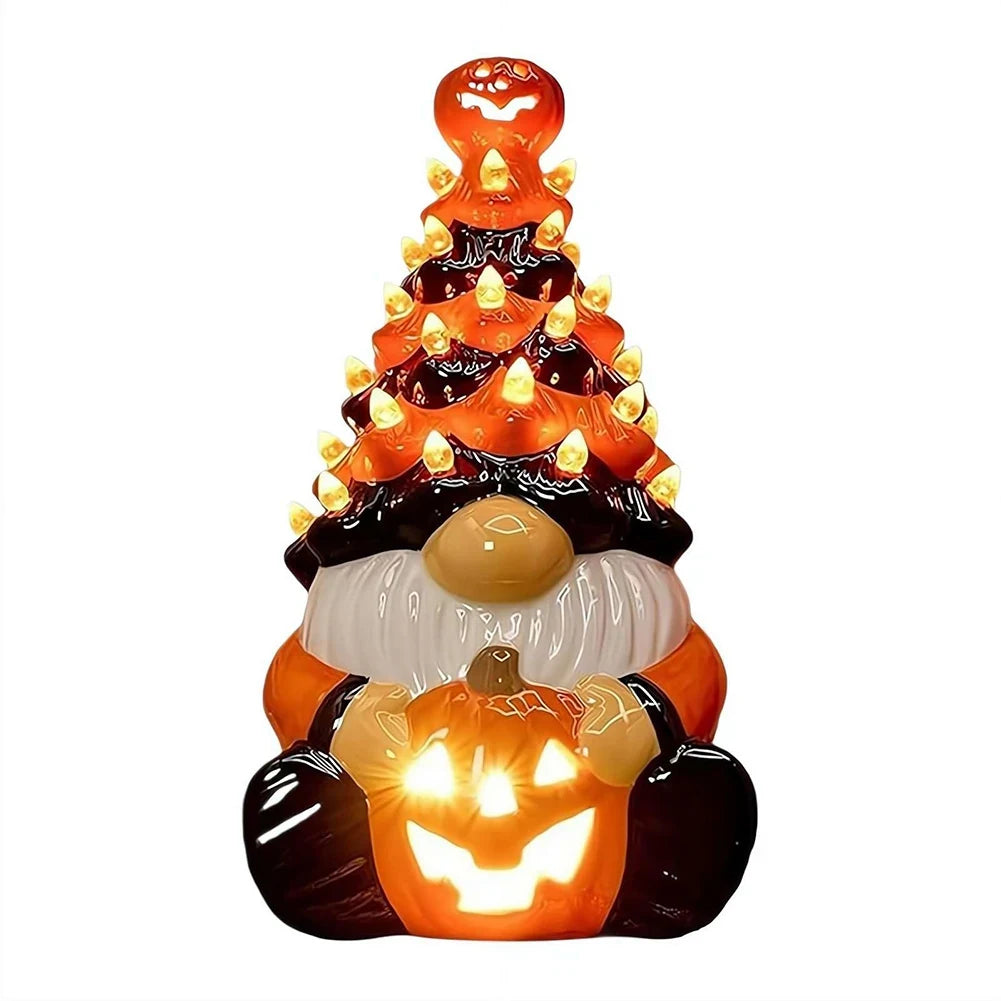 Halloween Dekoration Gartenzwerg Statue Leuchtendes Design - Image 2