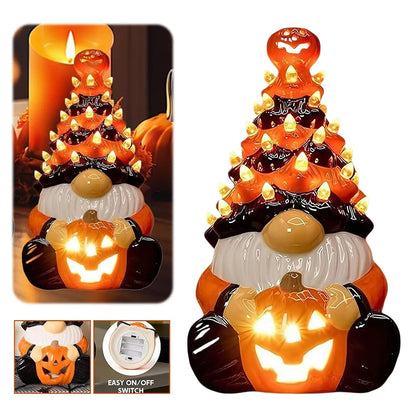 Halloween Dekoration Gartenzwerg Statue Leuchtendes Design - Image 5