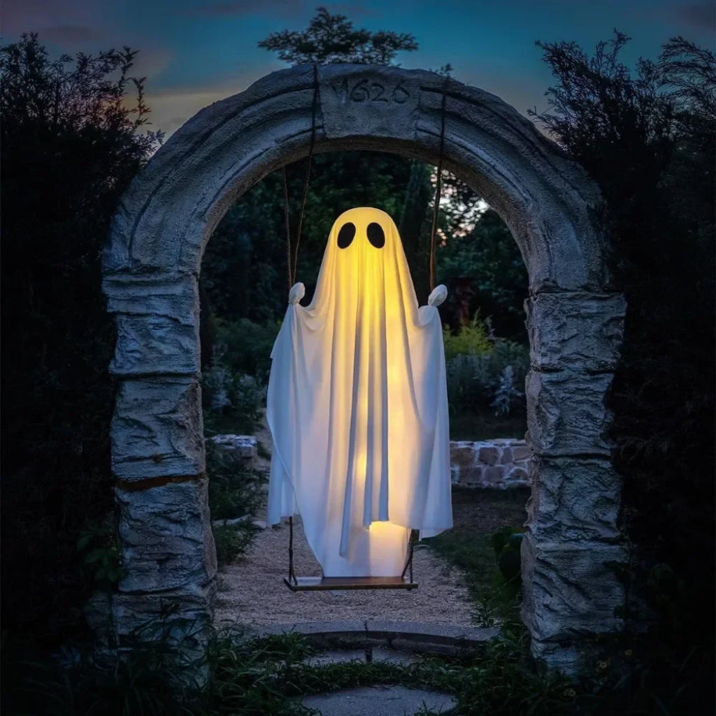 Halloween Dekoration Geisterschaukel Outdoor Beleuchtet - Image 1