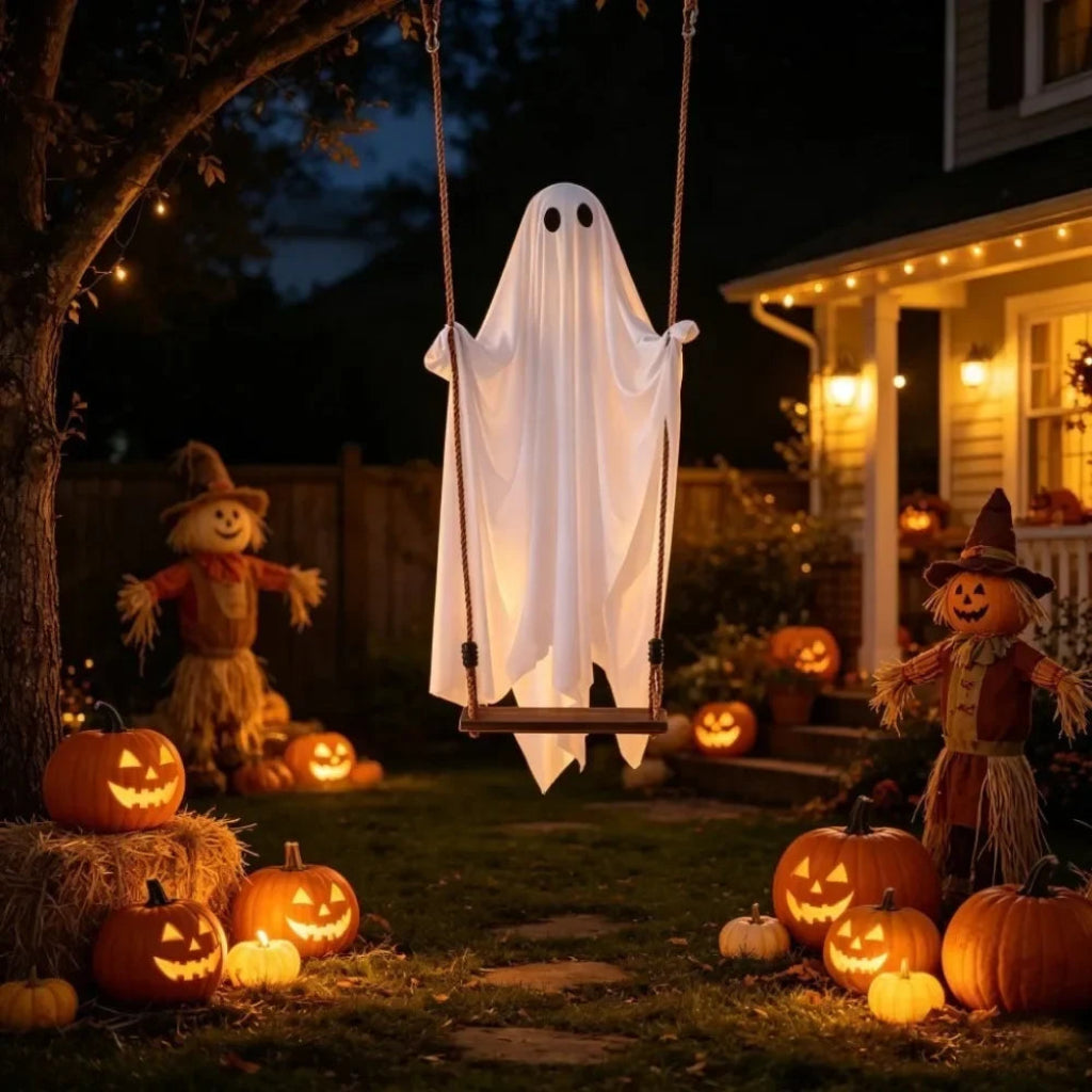 Halloween Dekoration Geisterschaukel Outdoor Beleuchtet - Image 3