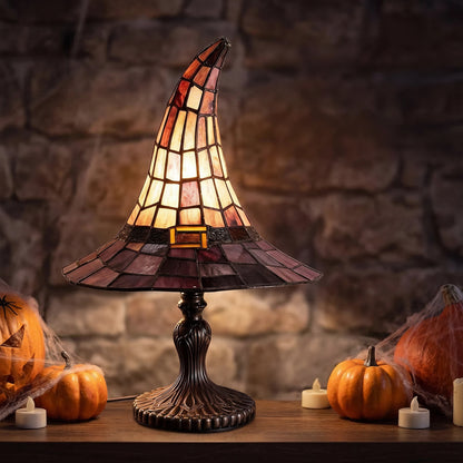 Halloween Dekoration Hexenhut Lampe Tischleuchte - Image 1